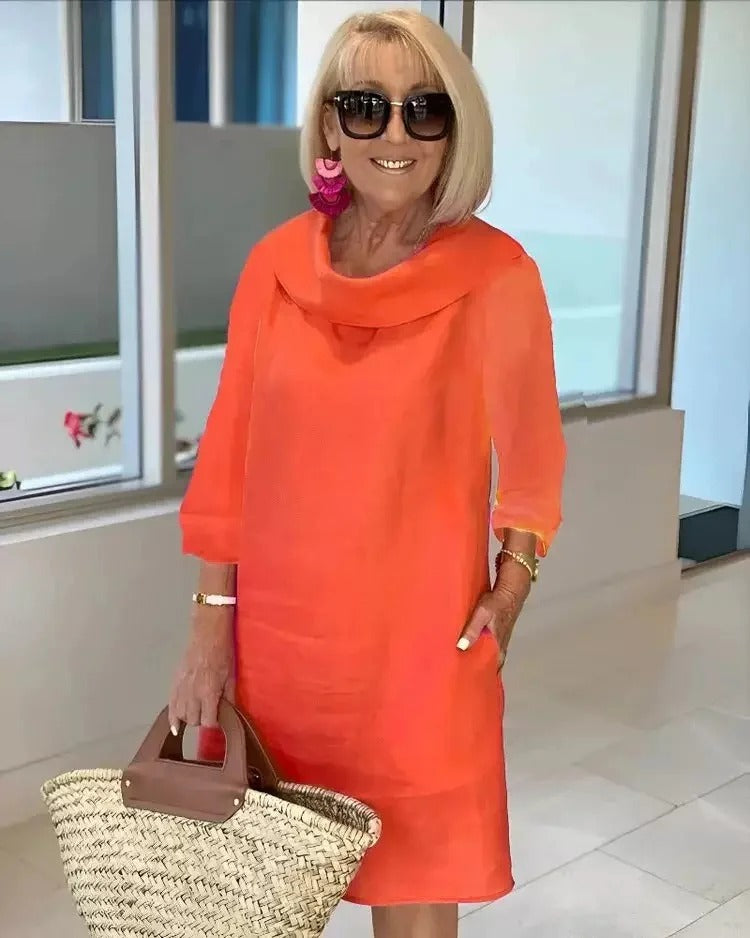 Zerena | Casual Pile Collar Dress