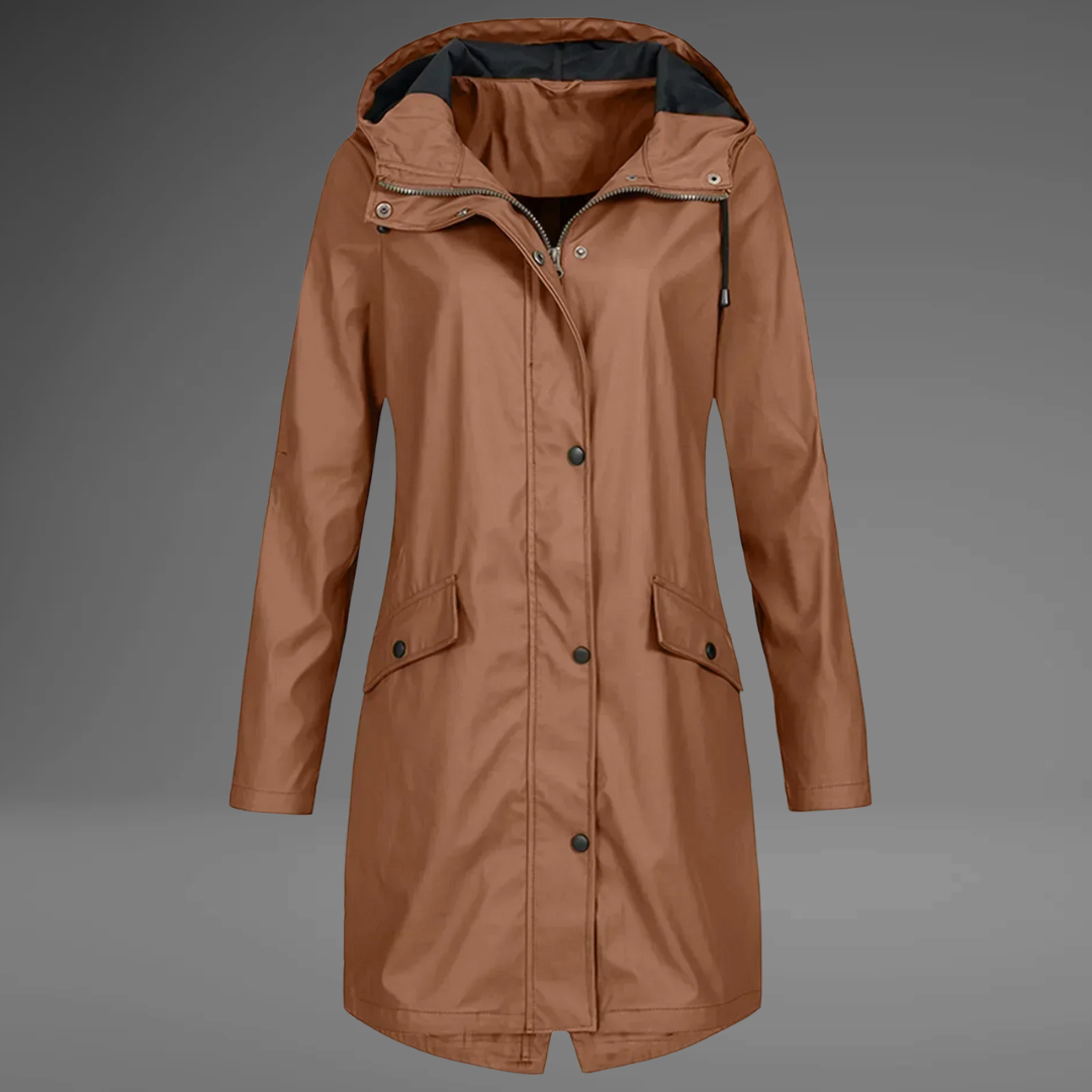 Monica | Elegant Trench Coat With Hood