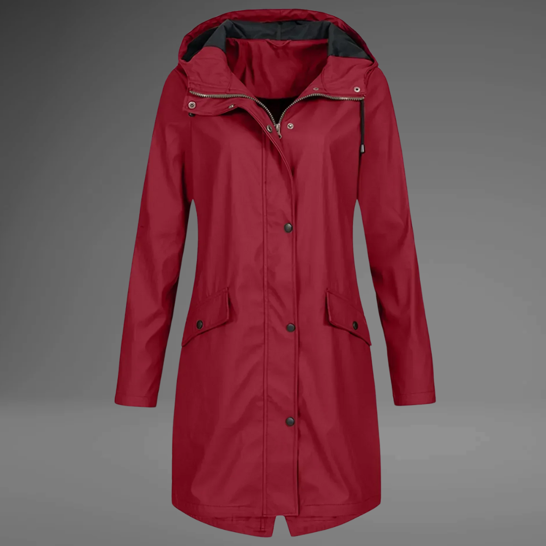 Monica | Elegant Trench Coat With Hood