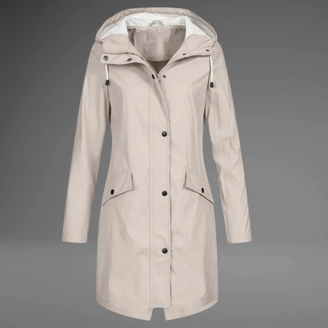 Monica | Elegant Trench Coat With Hood