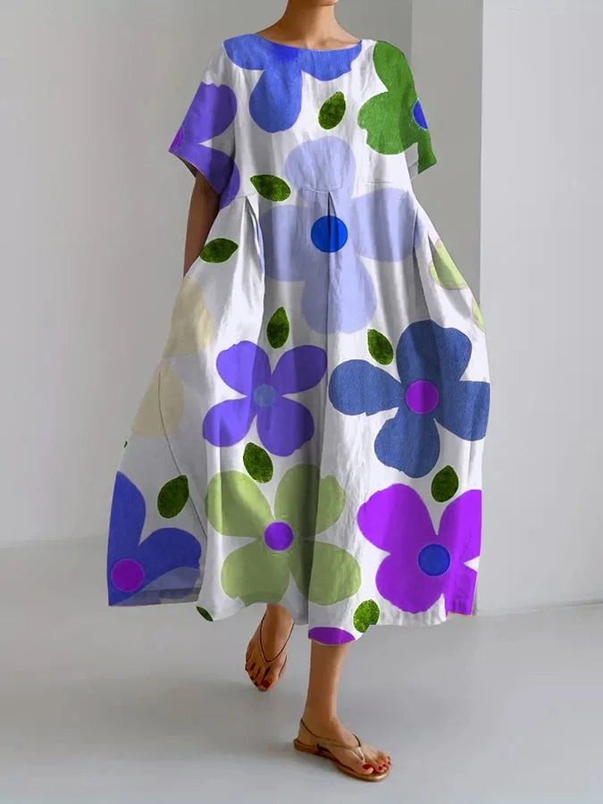 Eliana | Casual And Comfortable Midi Floral Dress