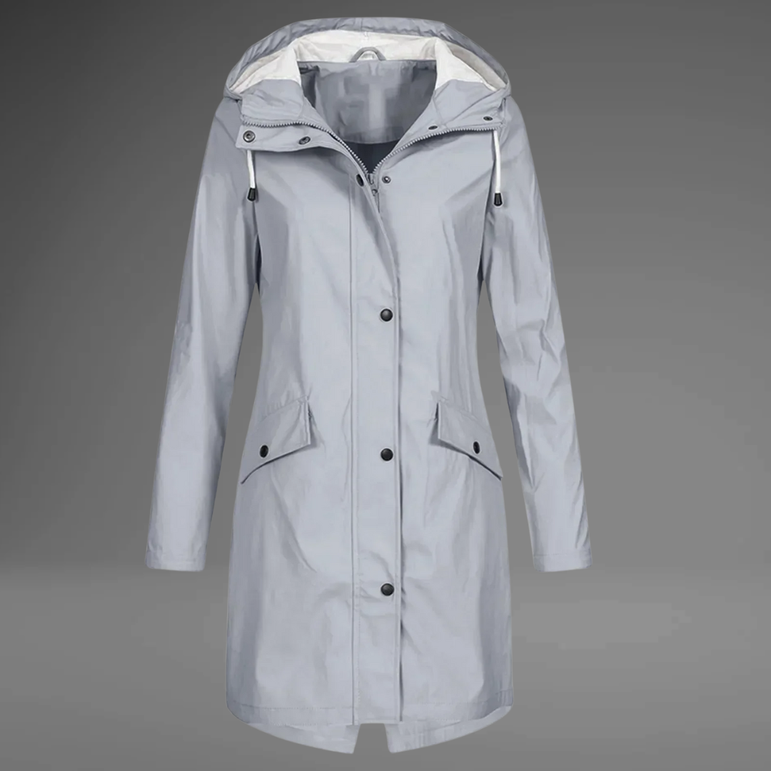 Monica | Elegant Trench Coat With Hood