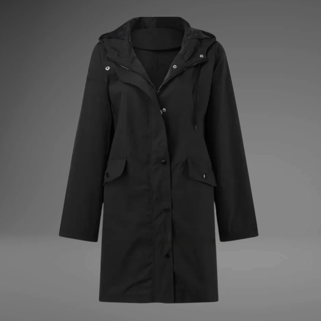 Monica | Elegant Trench Coat With Hood