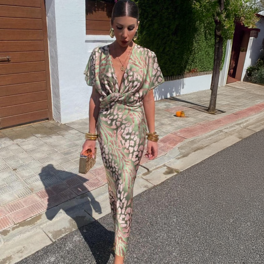 Geneva | Elegant Draped Dress