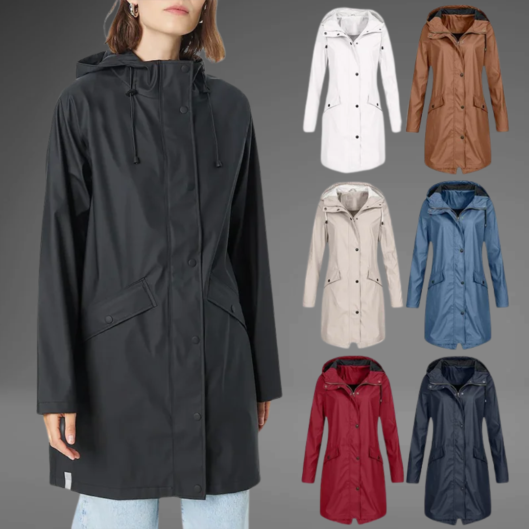 Monica | Elegant Trench Coat With Hood