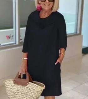 Zerena | Casual Pile Collar Dress