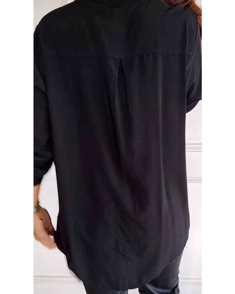 Veda | Paneled Relaxed Fit Sequin Top