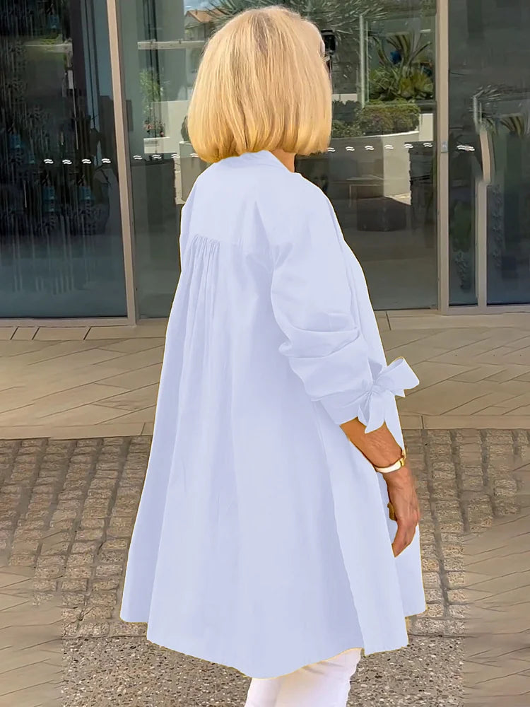 Elliora | Gathered Back Shirt Jacket