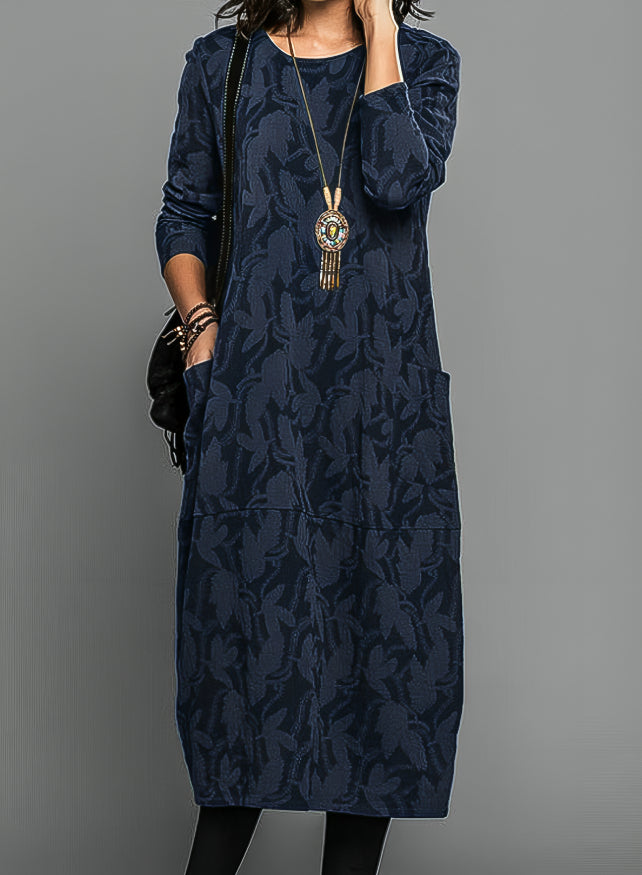 Dina | Elegant Tummy Covering Winter Dress