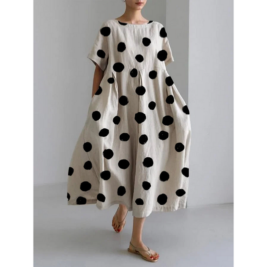 Valentina | Casual Long Dress With Iconic Polka Dots