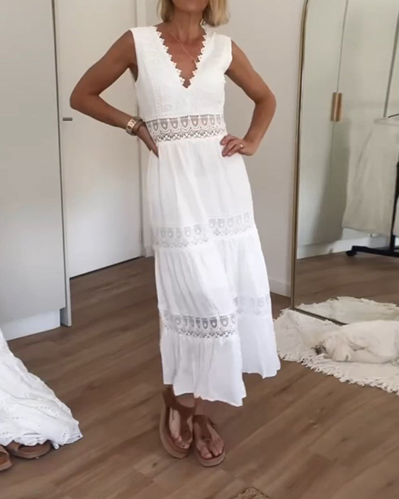 Hope | White Lace Dress With Tummy Covering Limited Stock