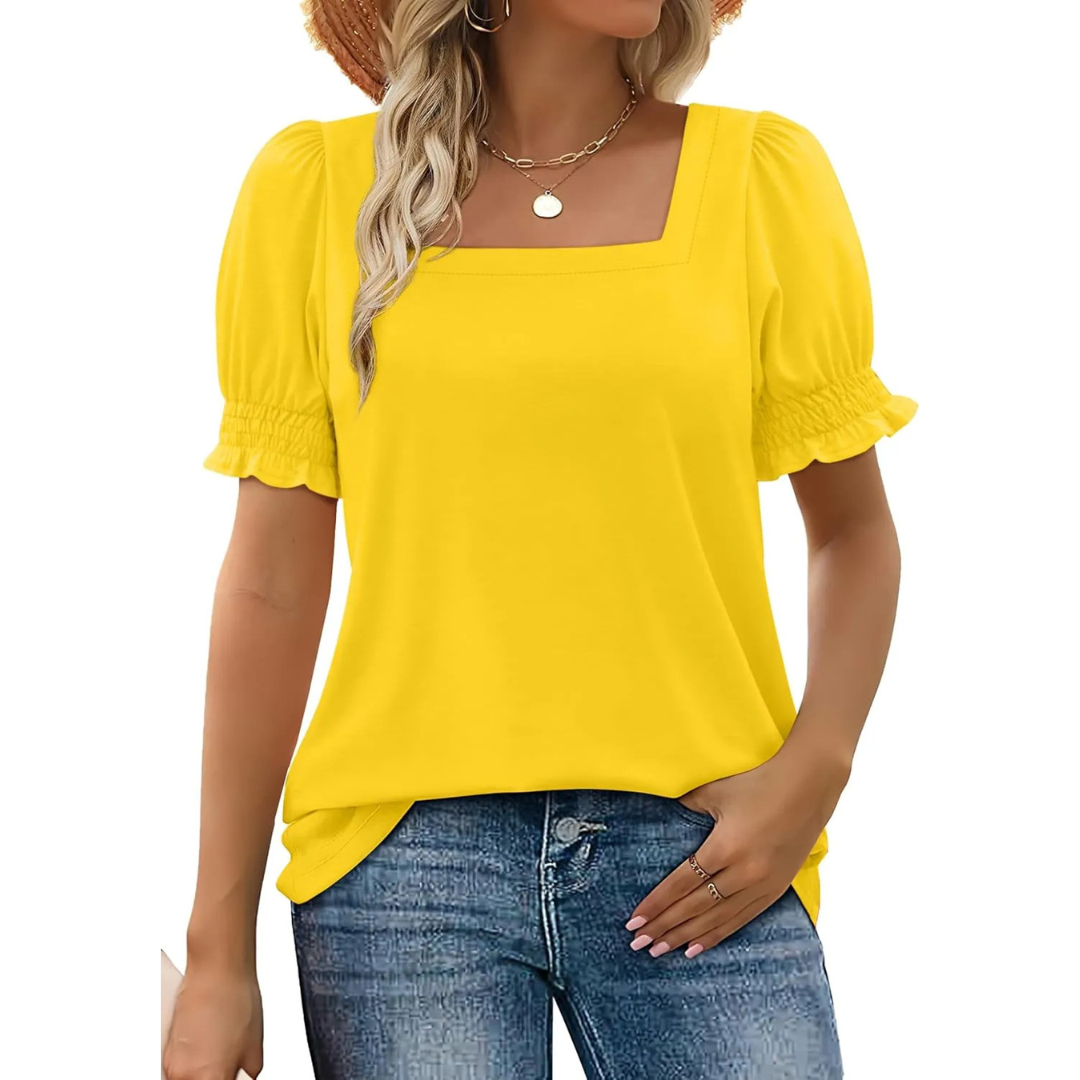 Josephine | Lightweight Ruffle Sleeve Summer Essential