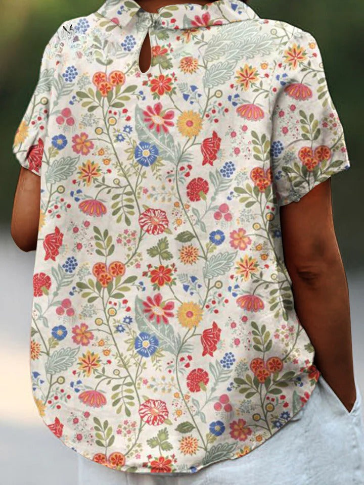 Uvella | Floral Shirt and Skirt