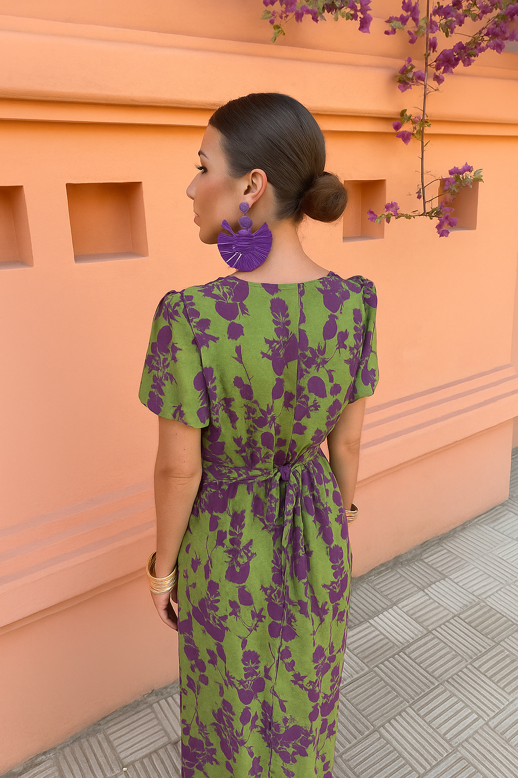 Danielle | Chic Floral Midi Dress