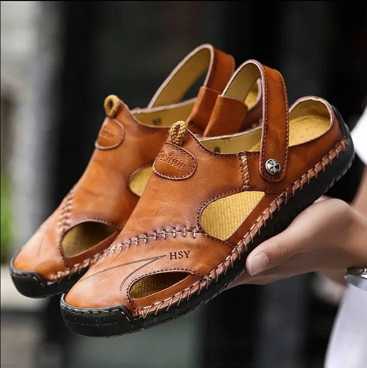 Liam | Hand-Stitched Leather Outdoor Sandals