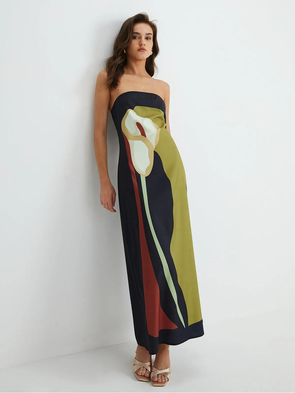 Harper | Long Strapless Dress