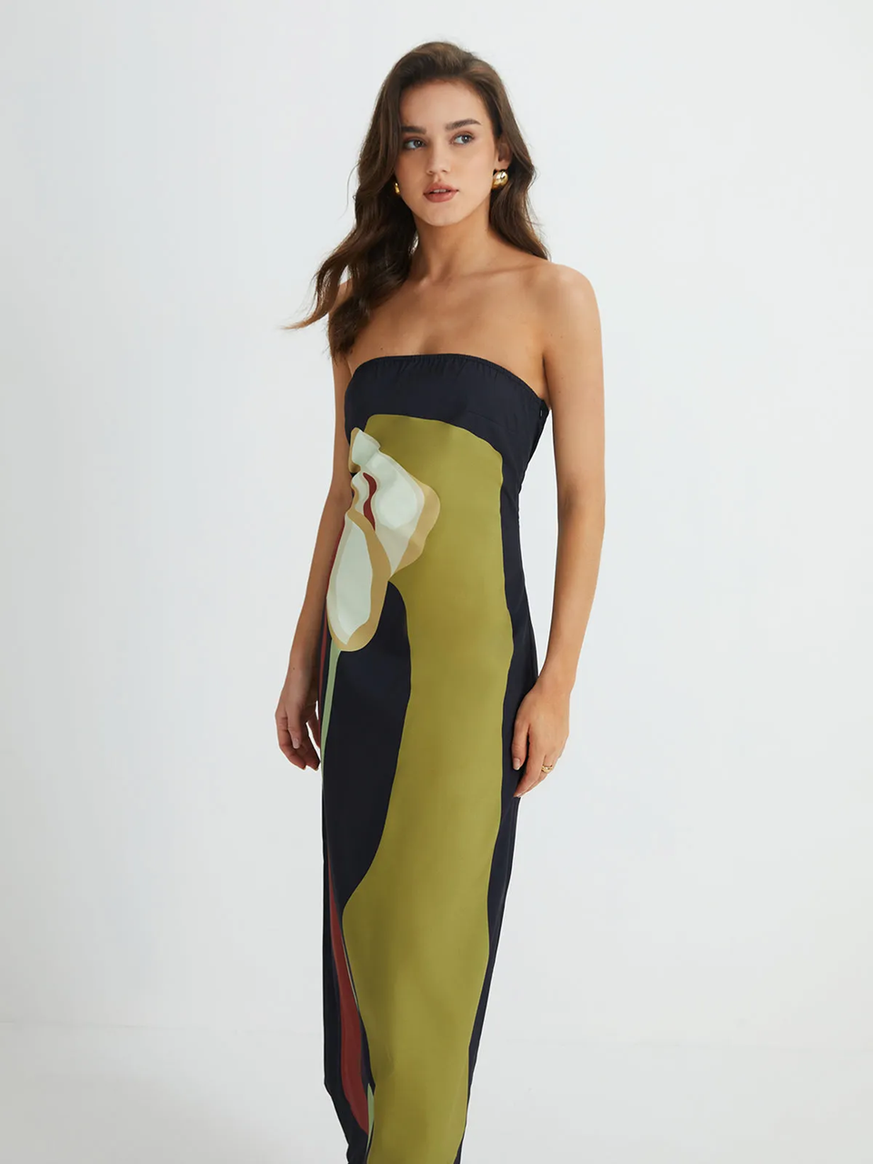 Harper | Long Strapless Dress