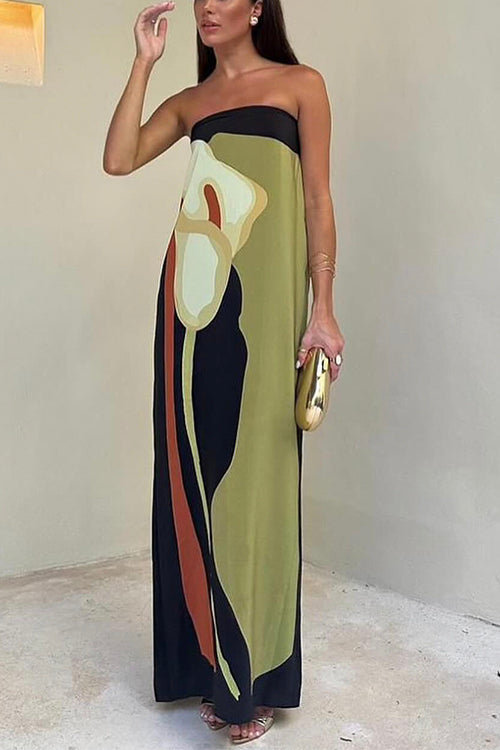 Harper | Long Strapless Dress