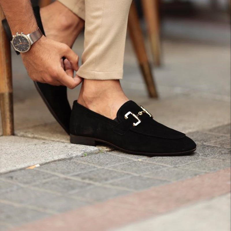 Men's Comfortable Cushioned Slip On Horsebit Loafers
