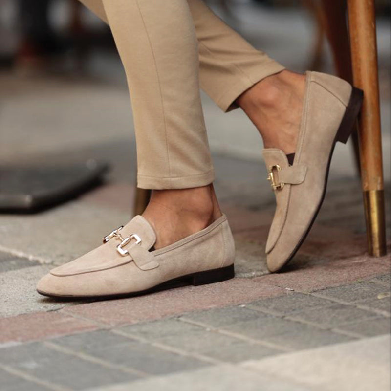 Men's Comfortable Cushioned Slip On Horsebit Loafers