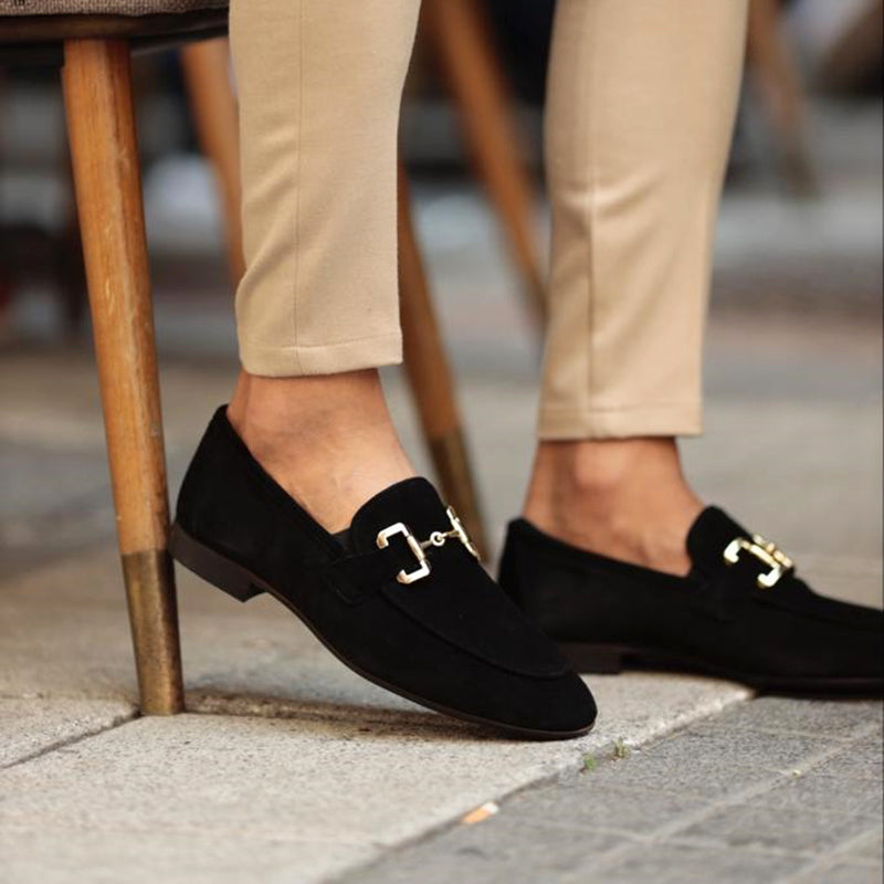 Men's Comfortable Cushioned Slip On Horsebit Loafers