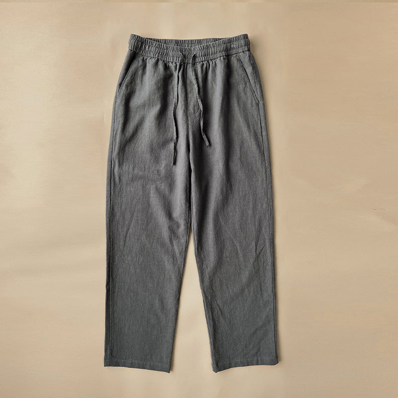 Men’s Elastic Waist Drawstring Casual Pants