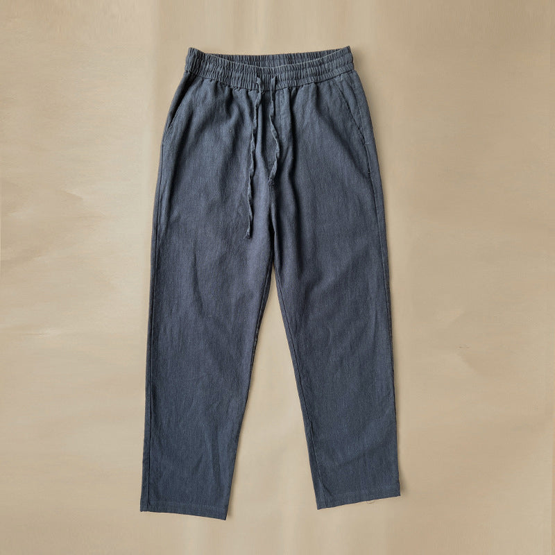 Men’s Elastic Waist Drawstring Casual Pants