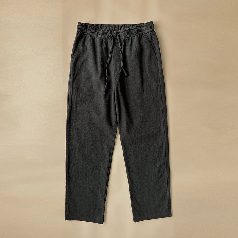 Men’s Elastic Waist Drawstring Casual Pants