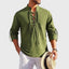 Men’s Lace Up V-Neck Long Sleeve Shirt