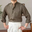 Men’s Lightweight Mandarin Collar Button Up Shirt