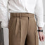 Men’s Pleated Straight Leg Dress Pants