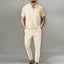 Men’s Short Sleeve Polo Two-Piece Set