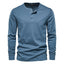 Men’s Slim Fit Long-Sleeve Henley Shirt