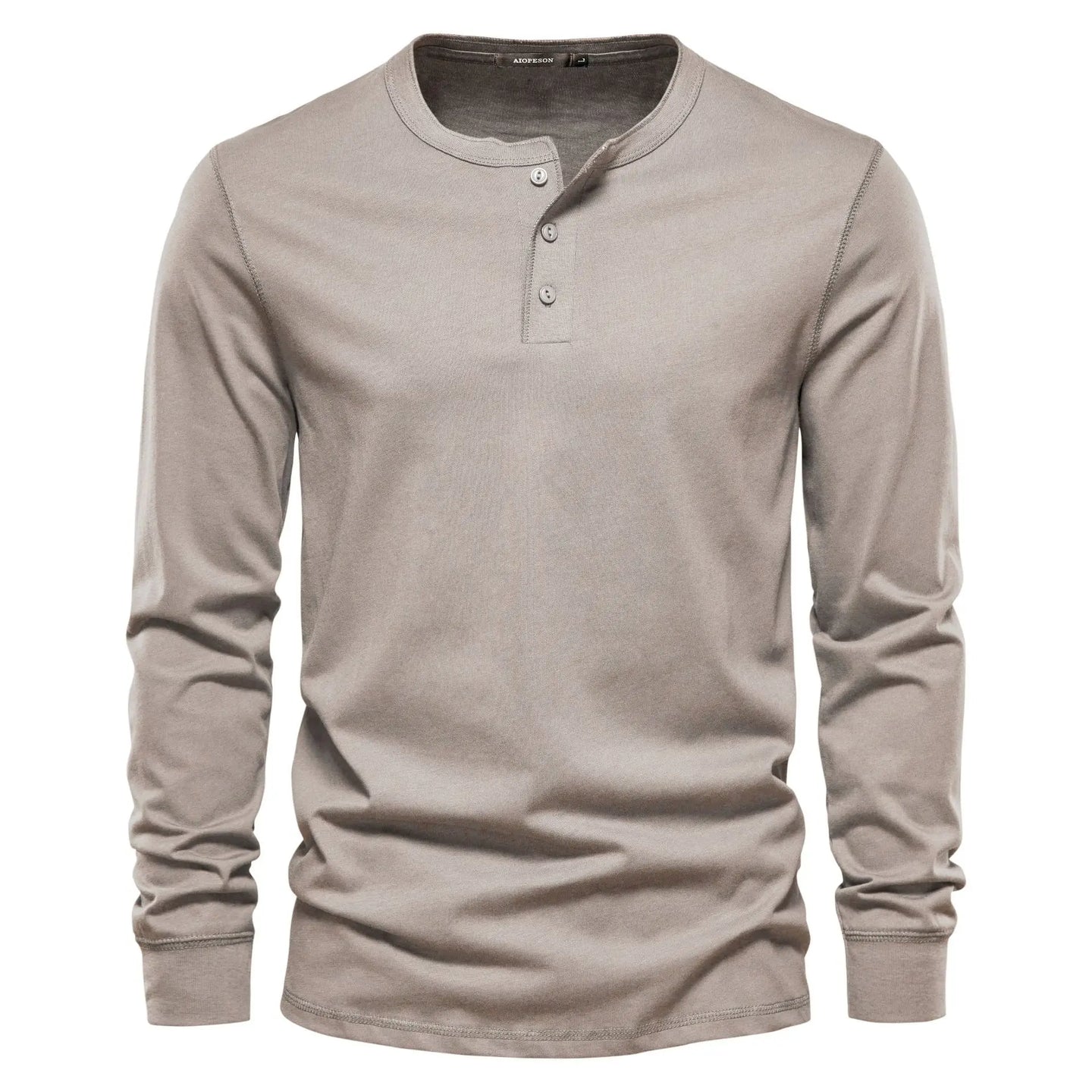 Men’s Slim Fit Long-Sleeve Henley Shirt