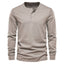 Men’s Slim Fit Long-Sleeve Henley Shirt