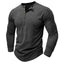 Men’s Slim Fit Long Sleeve Henley T-Shirt