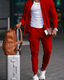 Men’s Slim Fit Zip-Up Tracksuit Set