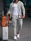 Men’s Slim Fit Zip-Up Tracksuit Set