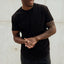 Men's Slim Fit Curved Hem Crew Neck T-Shirt