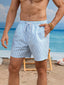 Men’s Blue Striped Beach Shorts