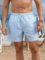 Men’s Blue Striped Beach Shorts