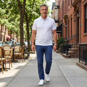 Men’s Classic Button Down Polo Shirt