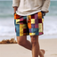 Men’s Geometric Print Beach Shorts