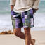 Men’s Geometric Print Beach Shorts