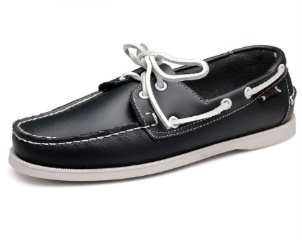 Men's Classic Lace-Up Moccasin Boat Shoes