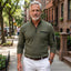 Men’s Long-Sleeve Zip-Up Shirt