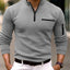 Men’s Long-Sleeve Zip-Up Shirt