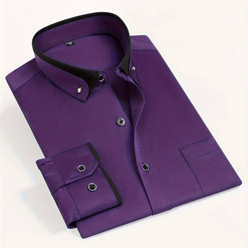 Men’s Long Sleeve Button Up Dress Shirt