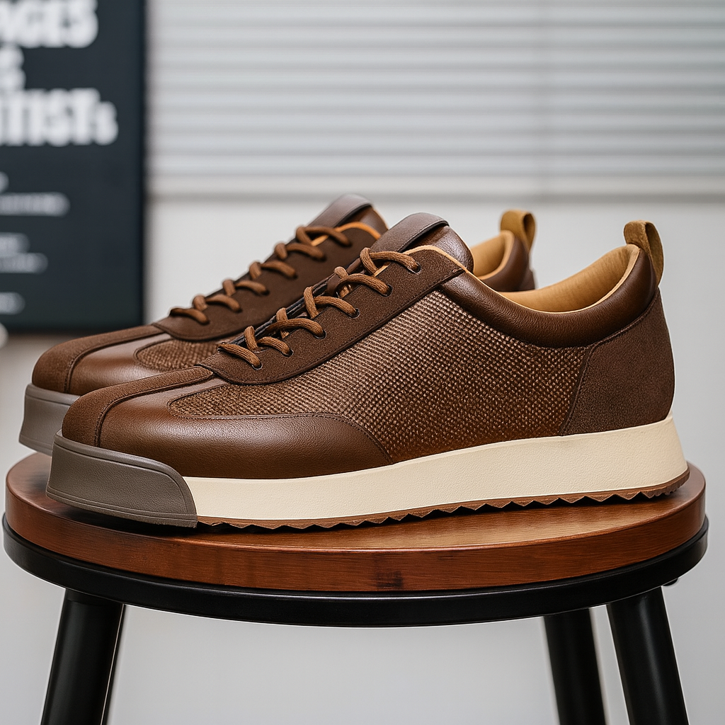 Men's Lace Up Retro Low Top Casual Sneakers