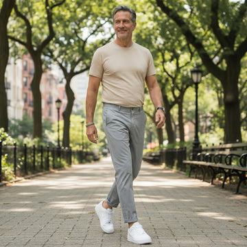 Men’s Relaxed Fit Straight Leg Casual Chino Pants